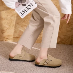 Mules En Daim Femme Semelle épaisse 9 Mules En Daim Femme Semelle épaisse -Confort Paradis Mules en daim femme semelle epaisse 5