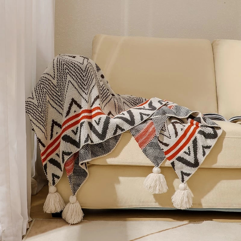 Plaid Canapé Tradition Tricolore 2 Plaid Canapé Tradition Tricolore – Image 2