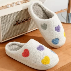 Pantoufles Femme Coeurs En Couleurs -Confort Paradis Pantoufles femme Coeurs en couleurs 4