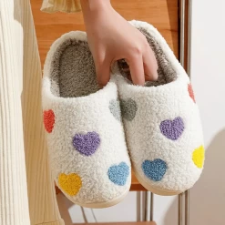 Pantoufles Femme Coeurs En Couleurs -Confort Paradis Pantoufles femme Coeurs en couleurs 5