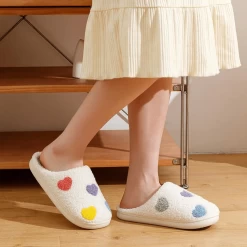 Pantoufles Femme Coeurs En Couleurs -Confort Paradis Pantoufles femme Coeurs en couleurs 6