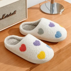 Pantoufles Femme Coeurs En Couleurs -Confort Paradis Pantoufles femme Coeurs en couleurs 7