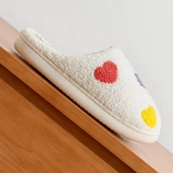 Pantoufles Femme Coeurs En Couleurs -Confort Paradis Pantoufles femme Coeurs en couleurs 8