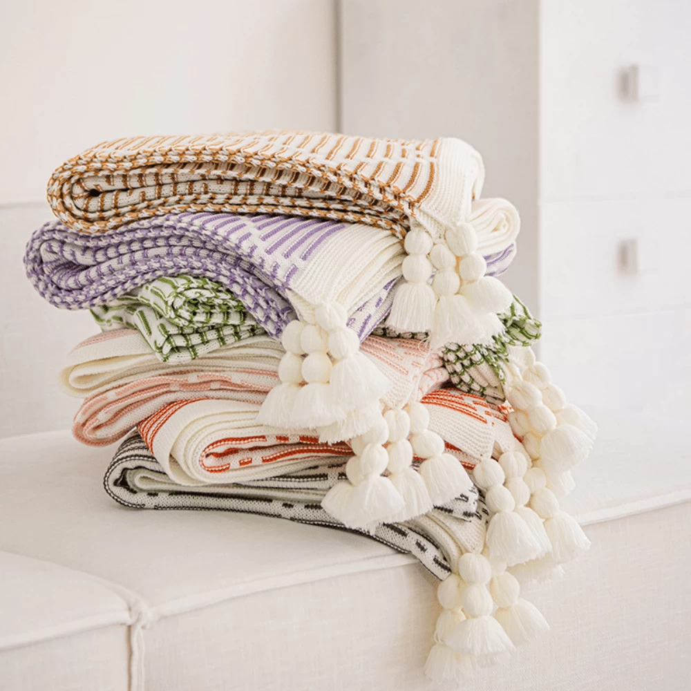 Plaid Canapé Losanges Rayés 2 Plaid Canapé Losanges Rayés – Image 2