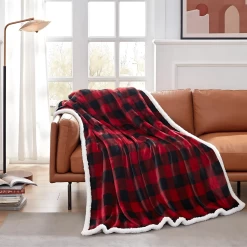 Plaid Polaire Carreaux Style Tartan -Confort Paradis Plaid polaire carreaux style tartan 4