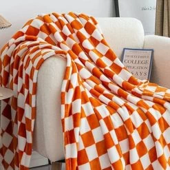 Plaid Polaire Damier Bicolore -Confort Paradis Plaid polaire rouge 2