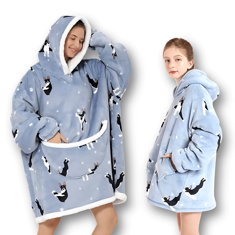 Pull Plaid Bleu Chiens Flying Dogs 1 Pull Plaid Bleu Chiens Flying Dogs