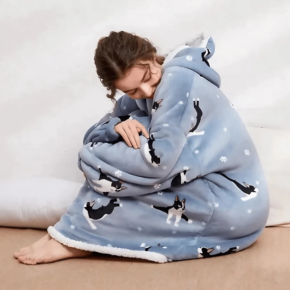 Pull Plaid Bleu Chiens Flying Dogs 5 Pull Plaid Bleu Chiens Flying Dogs – Image 5