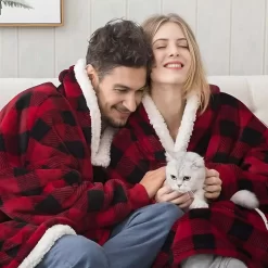 Pull Plaid Carreaux Rouge Et Noir 6 Pull Plaid Carreaux Rouge Et Noir -Confort Paradis Pull plaid carreaux rouge et noir 3 upscaled x3 scaled scaled 1