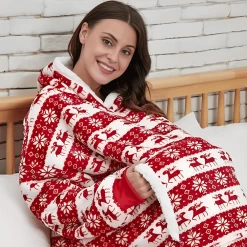 Pull Plaid De Noël Extra Xmas -Confort Paradis Pull plaid de Noel Extra Xmas 3