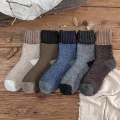 Chaussettes Chaudes Homme Teintes Nature Lot 5 Paires -Confort Paradis S4364431baac145b0a0c9d9d999d2780fn