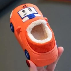 Chaussons Garçon Fourrés Voiture -Confort Paradis S4eacf611139e4ecc8c0be1c16f2c00c78