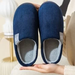 Chaussons Homme Confort Côtelé