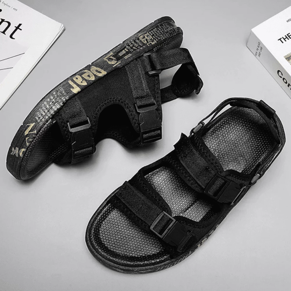 Sandales Confort Noires Clip & Go 8 Sandales Confort Noires Clip & Go – Image 8