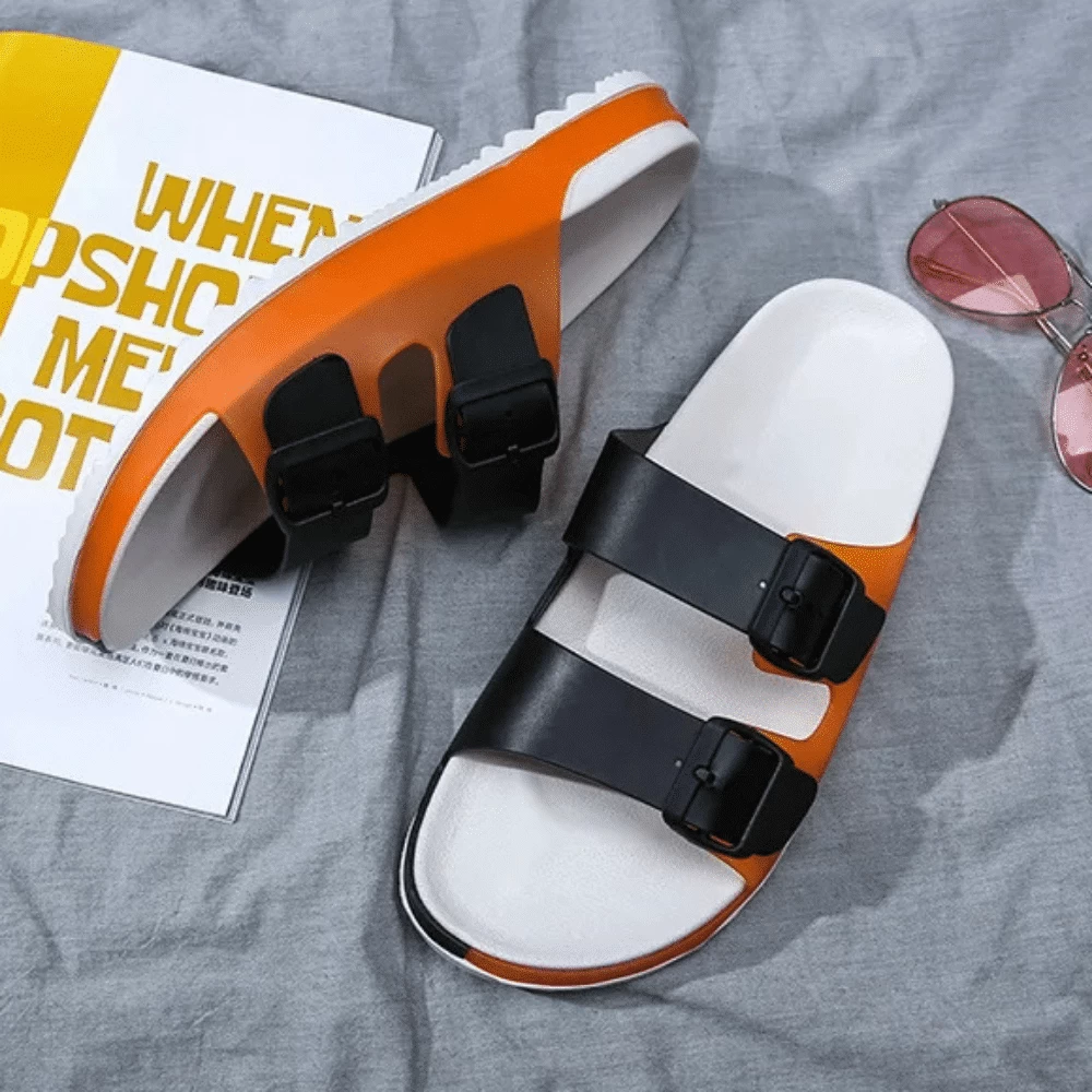 Sandales Homme Deux Bandes Colourful 6 Sandales Homme Deux Bandes Colourful – Image 6