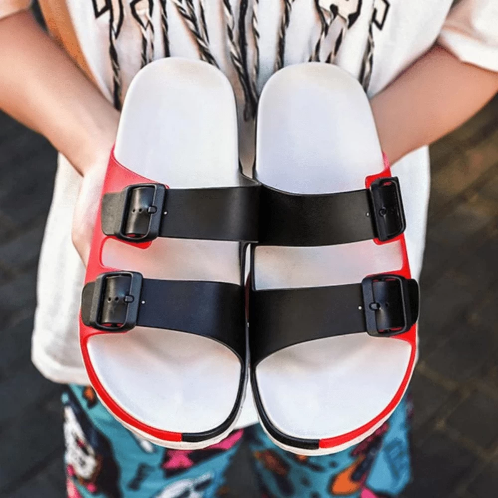 Sandales Homme Deux Bandes Colourful 7 Sandales Homme Deux Bandes Colourful – Image 7