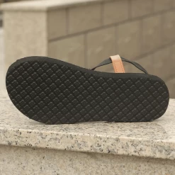 Sandales Plates Noires Wanderer -Confort Paradis Sandales plates noires Wanderer 6