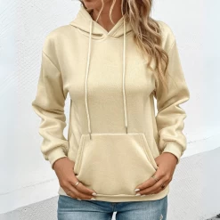 Sweat à Capuche Femme Beige Le Douillet