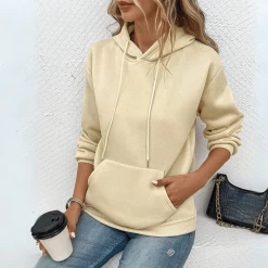 Sweat à Capuche Femme Beige Le Douillet 7 Sweat à Capuche Femme Beige Le Douillet -Confort Paradis Sweat a capuche femme beige Le douillet 4