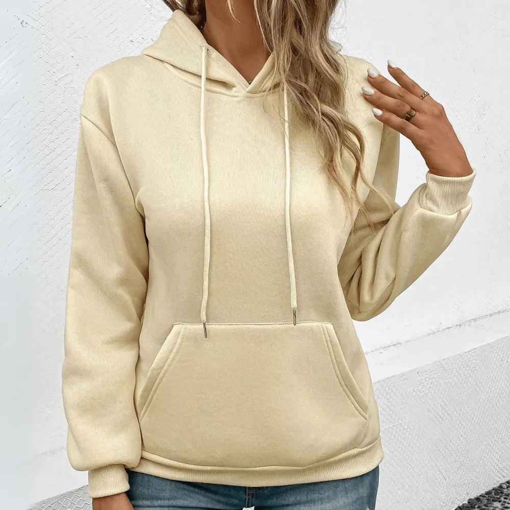 Sweat à Capuche Femme Beige Le Douillet 4 Sweat à Capuche Femme Beige Le Douillet – Image 4