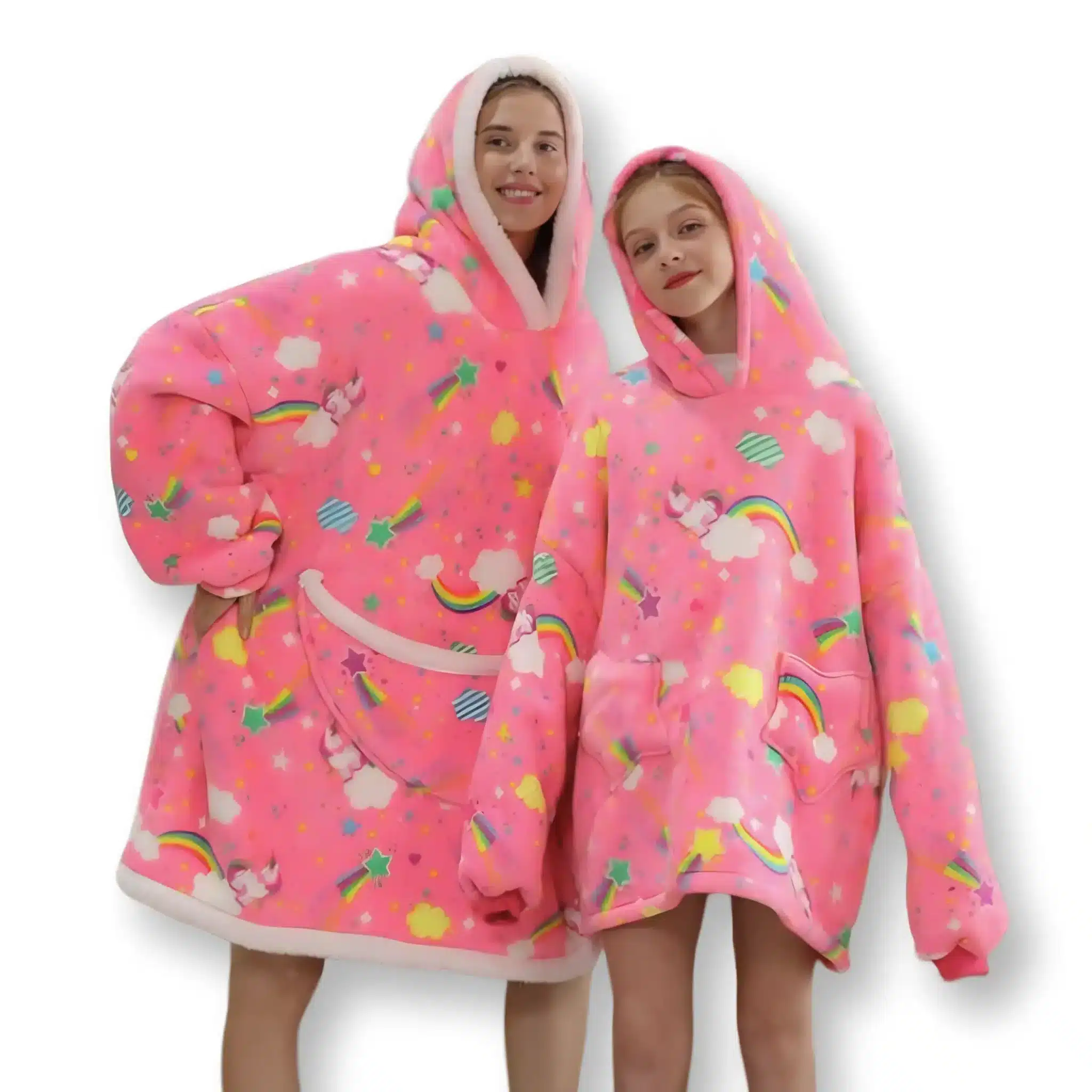 Pull Plaid Rose Licornes 1 Pull Plaid Rose Licornes