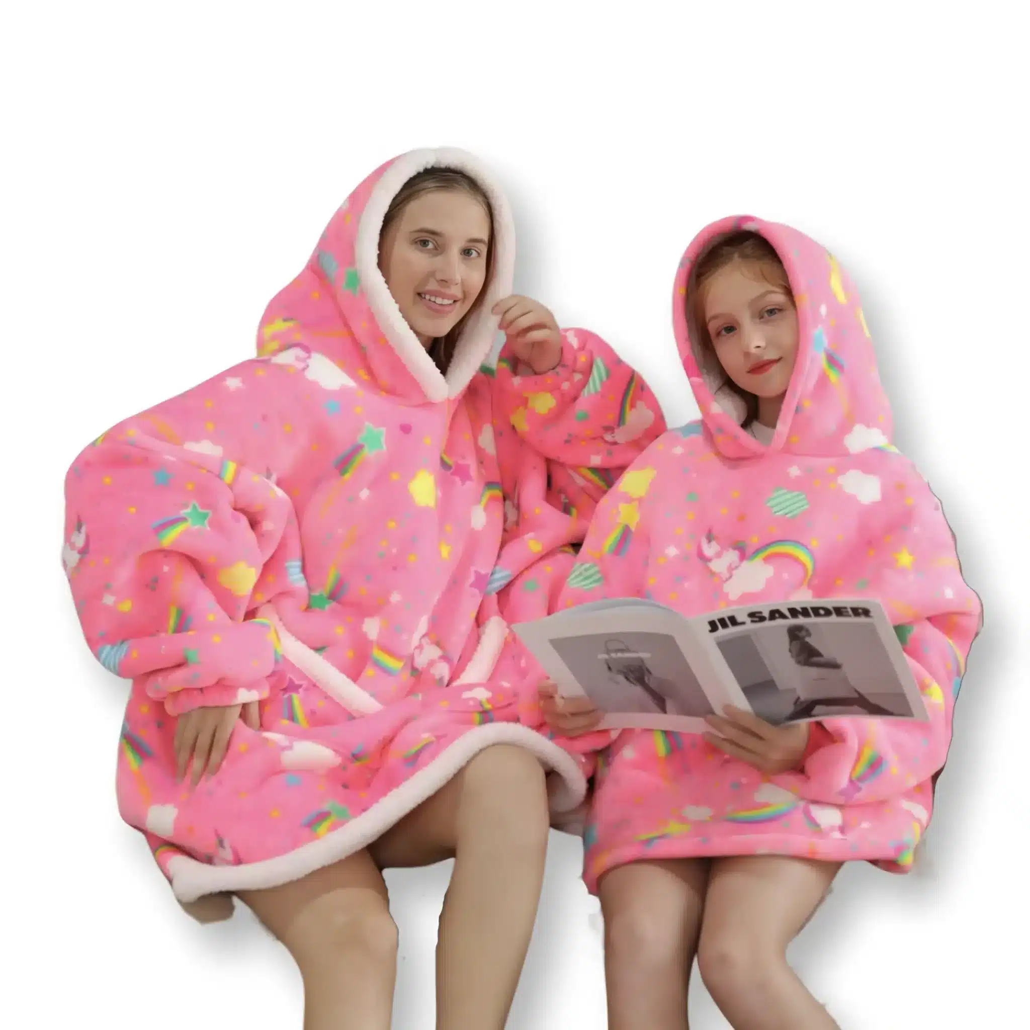 Pull Plaid Rose Licornes 2 Pull Plaid Rose Licornes – Image 2