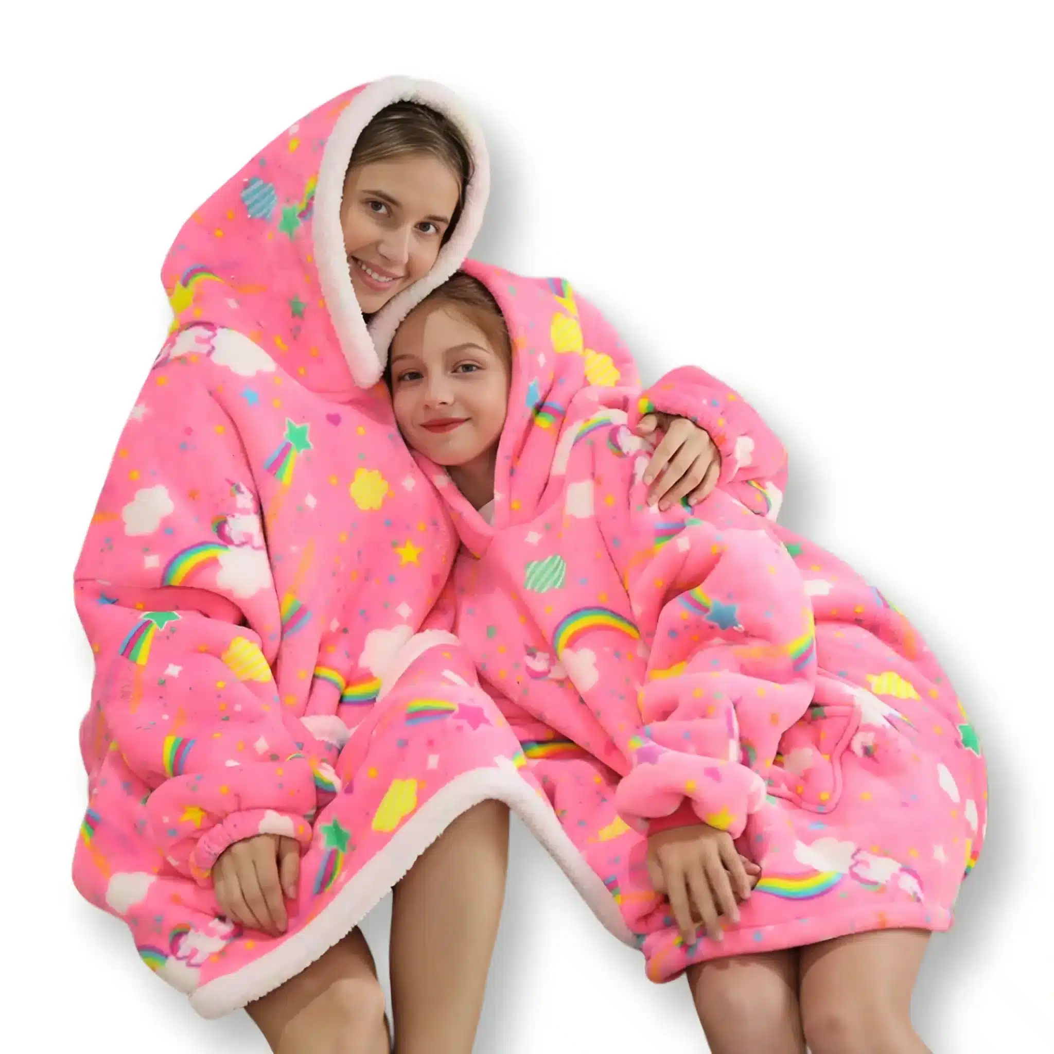 Pull Plaid Rose Licornes 3 Pull Plaid Rose Licornes – Image 3