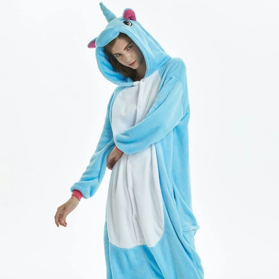 Pyjama Licorne Adulte Bleu 5 Pyjama Licorne Adulte Bleu – Image 5
