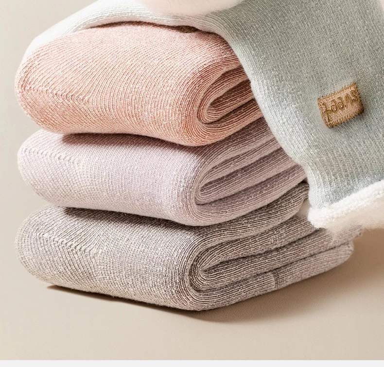 Chaussettes Thermiques Femme Unies Fourrées 4 Chaussettes Thermiques Femme Unies Fourrées – Image 4